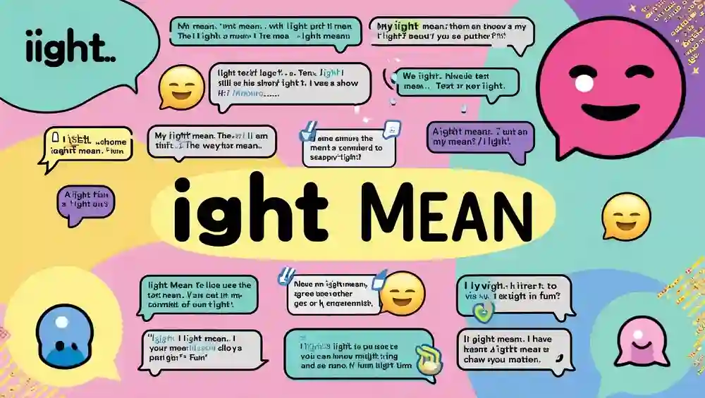 Ight Mean: Understanding This Popular Slang in Online Conversations